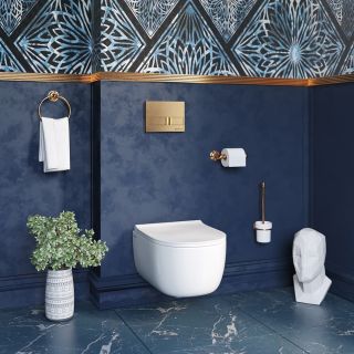 Кнопка смыва Berges Novum золото 040019